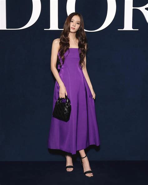 jisoo dior dress flower|Jisoo fashion.